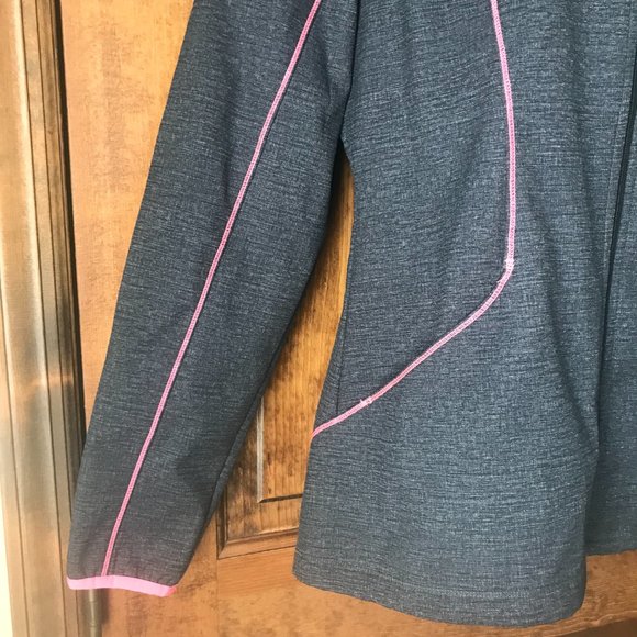 FILA Charcoal Gray w/Pink Trim Breast Cancer Awareness Zip-Up Jacket Large - Picture 7 of 14